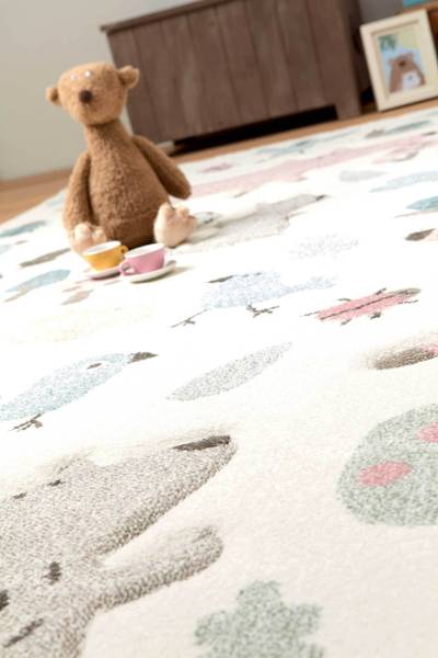 Kinderteppich Forest Weiß - 160 x 225 cm