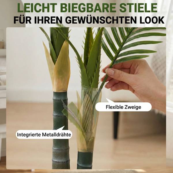 Kunstpflanze 83C-229V01GN Grün - Kunststoff - 126 x 150 x 126 cm