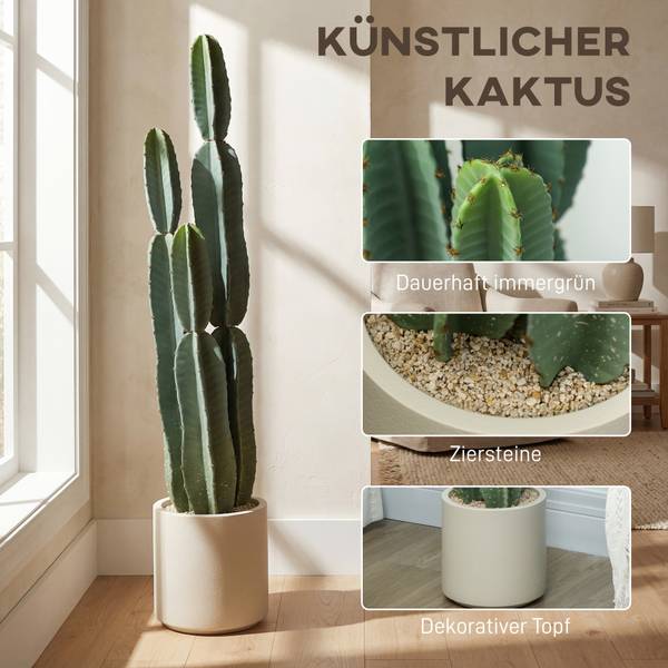Kunstpflanze 83C-206V00GN Grün - Kunststoff - 25 x 111 x 25 cm