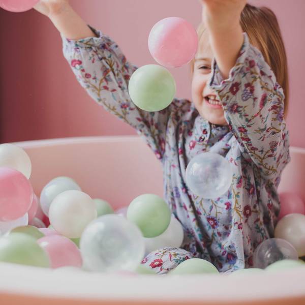 Bällebad Baby - Bällepool für Kinder Altrosa