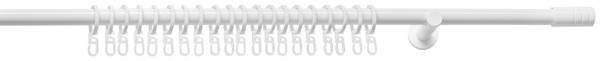 Vorhangstangenset RILLCUBE Weiß - Metall - 1 x 1 x 1 cm