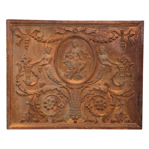 Kaminplatte ENGEL Braun - Gusseisen - 2 x 81 x 65 cm