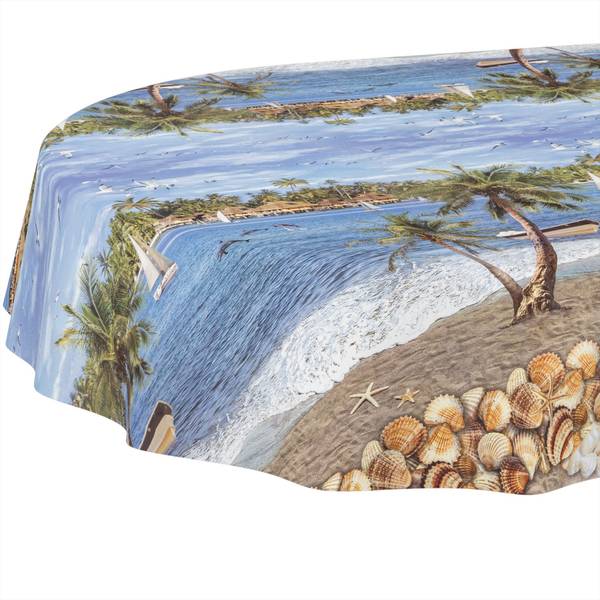 Wachstuchtischdecke Fotoprint Urlaub Tiefe: 220 cm
