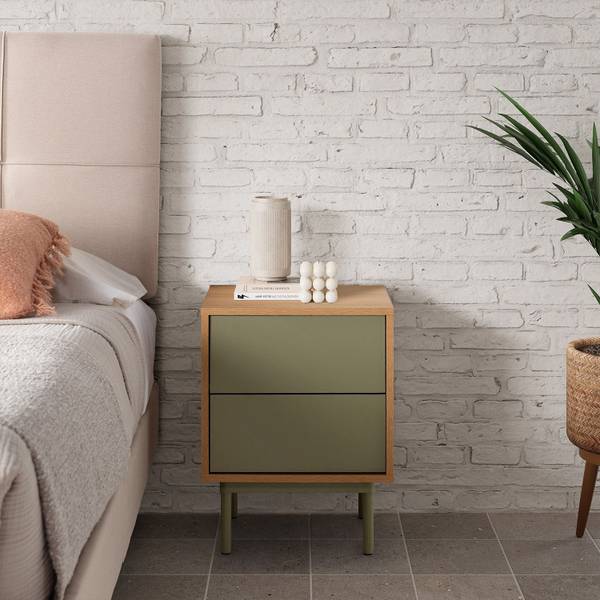 Nachttisch Cuzco Braun - Holzwerkstoff - 40 x 52 x 40 cm