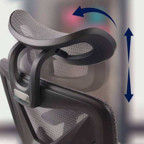 Bureaustoel Reston zwart - grijs