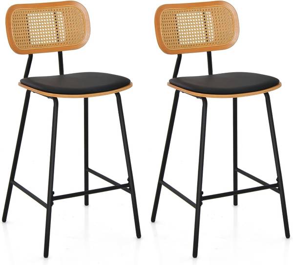 Tabourets de Bar VH33444NW-4FR(lot de 2) Gris - Métal - 45 x 94 x 45 cm