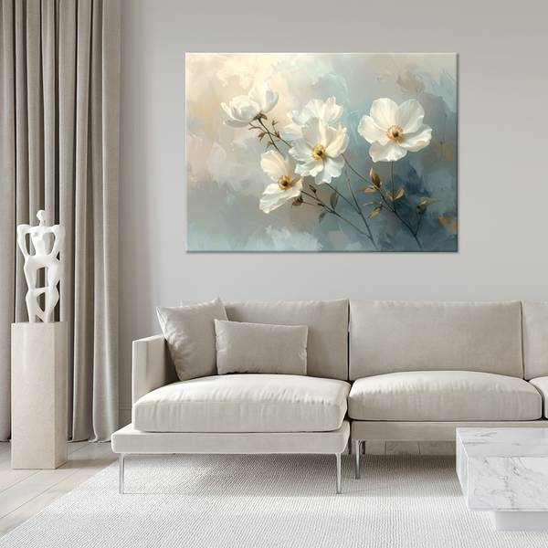 Tableau déco Fleurs 100 x 70 cm