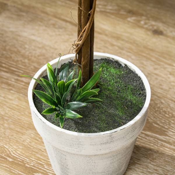 Künstliche Lavendel CD93 2er-Set Weiß - Kunststoff - 15 x 60 x 15 cm