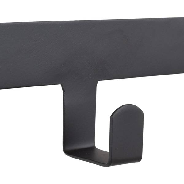 Garderobe Colina Schwarz - Metall - 44 x 10 x 4 cm