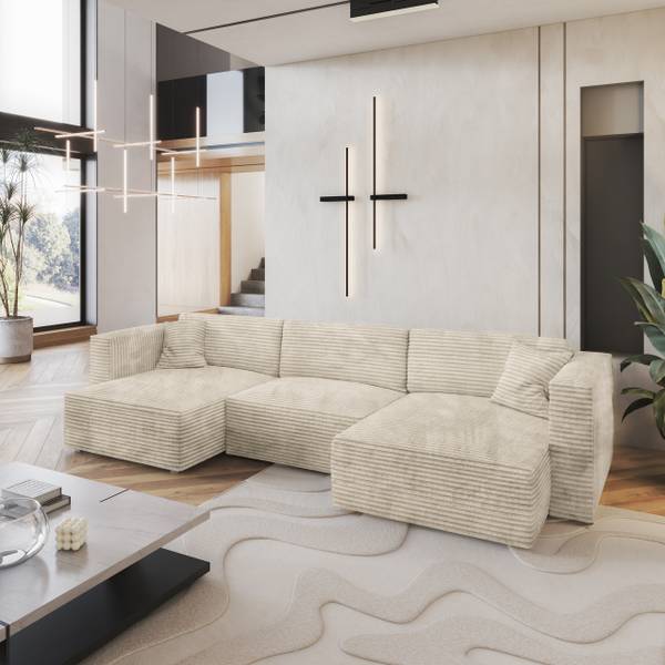 Ecksofa SARMO T Creme