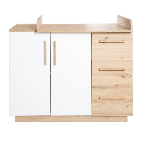 Wickelkommode Lion Weiß - Holzwerkstoff - 118 x 103 x 79 cm