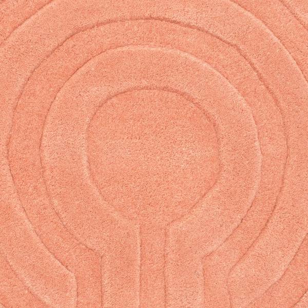 Wollteppich Naturals Pink - Naturfaser - 80 x 1 x 80 cm