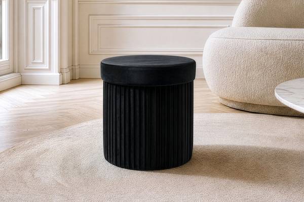 Sitzhocker ÉLAN Schwarz