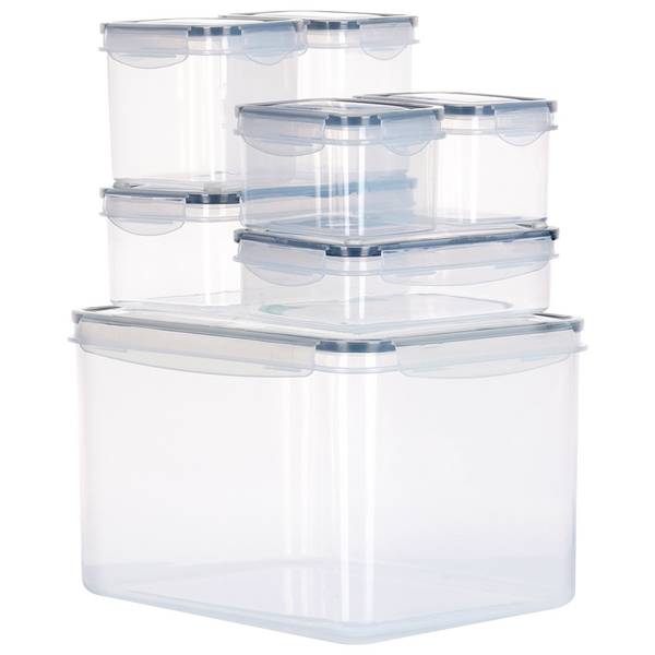Frischhaltedosen 14er Set Kunststoff - 22 x 18 x 29 cm