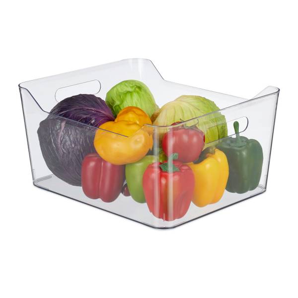 Organiseur de frigo avec poignées Matière plastique - 37 x 18 x 30 cm