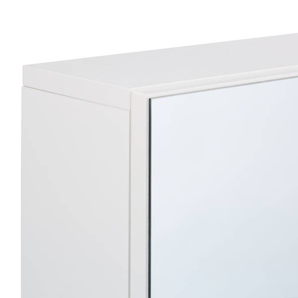 Armoire murale pour la salle de bain Argenté - Blanc - Aluminium - 40 x 61 x 12 cm