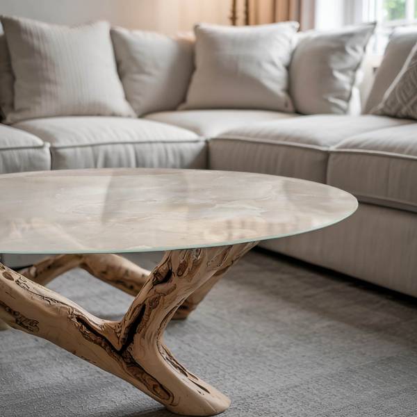 Glasplatte Onyxtra 80 x 80 cm