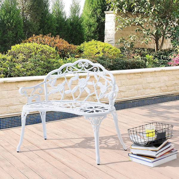 Banc de Jardin Monfalcone Blanc