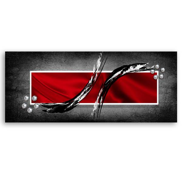 Wandbild das geheimnis von rot 150 x 50 cm
