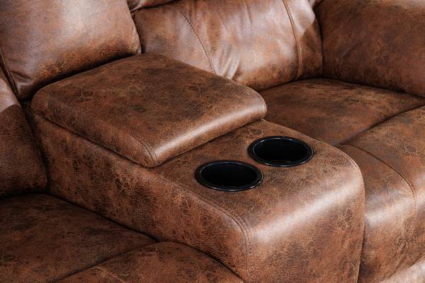 Kinosessel HOLLYWOOD Braun - Polyester - 188 x 78 x 93 cm