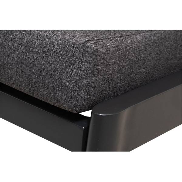 Zweisitzer-Sofa FLORENCE Schwarz - Metall - 84 x 38 x 190 cm