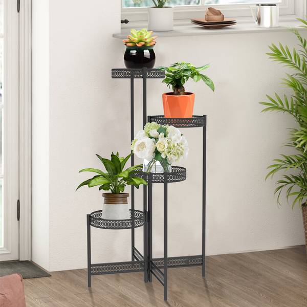 Étagère Plante XJJ491-L Noir - Fer - 22 x 90 x 53 cm