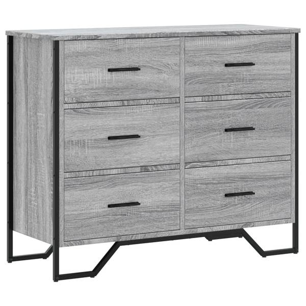 Kommode XT5918 Grau - Holzwerkstoff - 36 x 75 x 91 cm