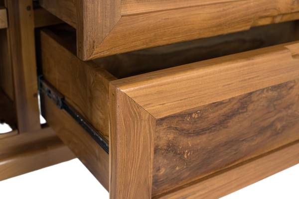 TV-Schrank 2338 Braun - Massivholz - 42 x 60 x 180 cm