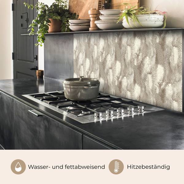 SPRITZSCHUTZ KÜCHE Wabenmuster 120 x 60 cm