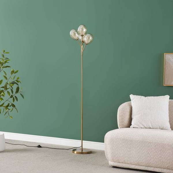 Stehleuchte Seryn Gold - Metall - 36 x 165 x 165 cm