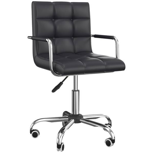Bürostuhl mit Rollen 02-0697 Braun - Metall - 54 x 99 x 53 cm