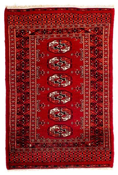 Orientteppich Oriental Rot - Wolle - 62 x 1 x 94 cm