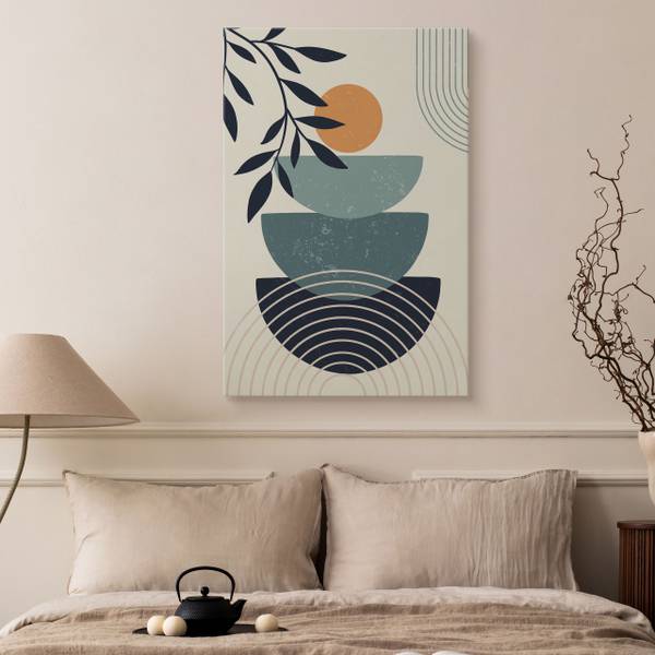 Leinwandbild Sonne 40 x 60 x 60 cm