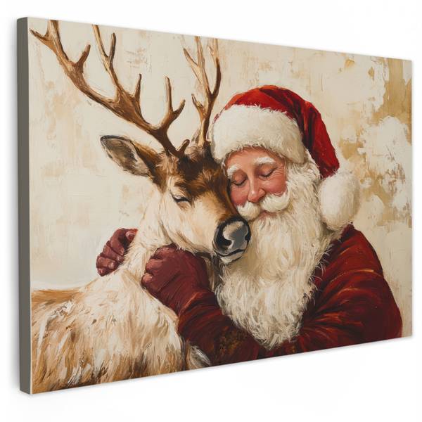 TABLEAU SUR TOILE Père Noël 90 x 60 cm