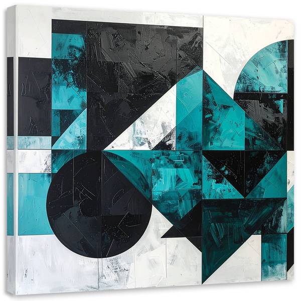 Wandbild Geometrische Formen 50 x 50 cm