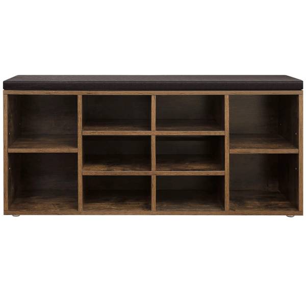 Schuhregal Schwarz - Holzwerkstoff - 104 x 48 x 30 cm