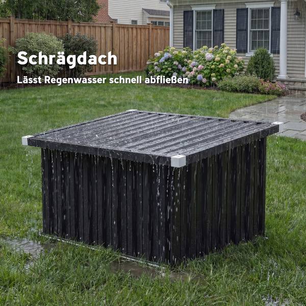 Mähroboter Garage 845-437V01CG Grau - Metall - 86 x 63 x 108 cm