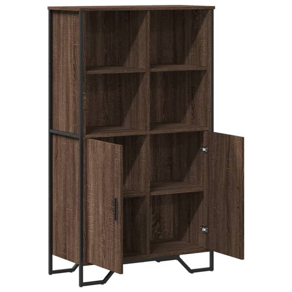 Highboard DE8816 Braun - Holzwerkstoff - 80 x 138 x 36 cm
