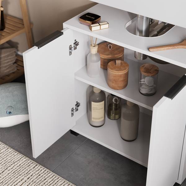 Badkamermeubelset Alina 59648 set van 3 wit - staal - 60 x 60 x 30 cm