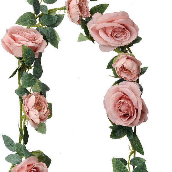 Kunstblume Girlande 47997 Pink - Kunststoff - 10 x 10 x 150 cm