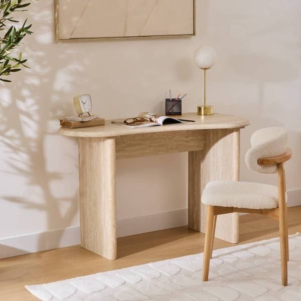 Büro ANAYA Beige - Holzwerkstoff - 60 x 75 x 120 cm