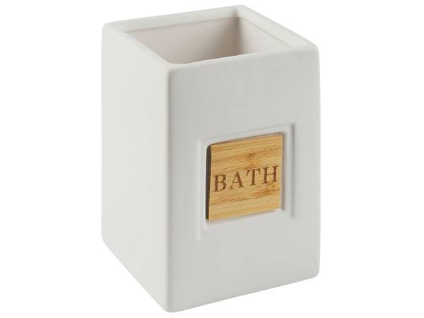 Badezimmer-Zubehör KOUROU 4-tlg Beige - Braun
