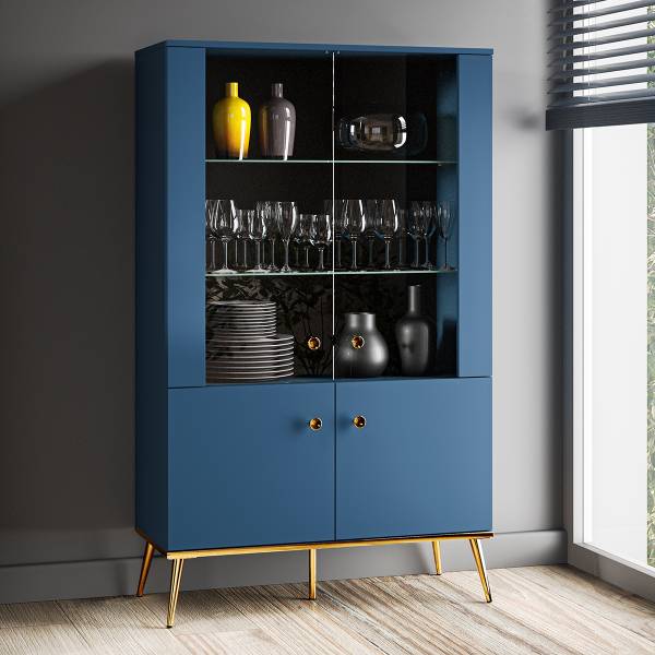Geschirrschrank Thalia Blau