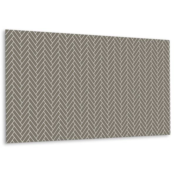 Selbstklebendes Wandpaneel Jode Beige - Polyester PVC - 100 x 50 x 0 cm