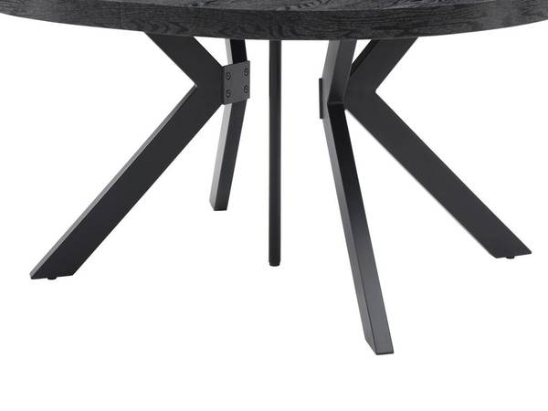 Ausziehbarer Tisch KOMONI Schwarz - Holz teilmassiv - 120 x 76 x 300 cm