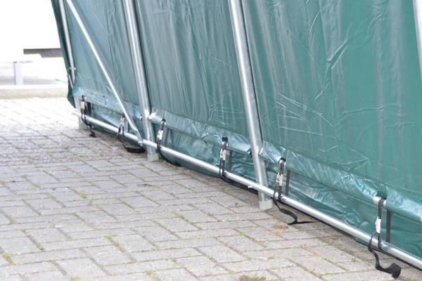 CARPORT SICILIE groen - kunststof - 330 x 240 x 480 cm