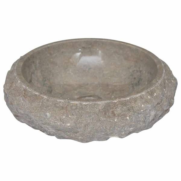 Becken 296893 Grau - Marmor - 40 x 12 x 40 cm