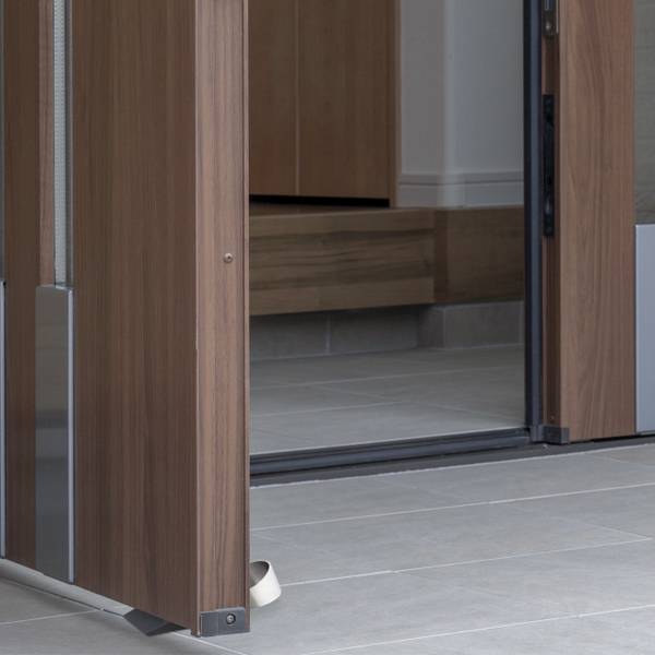 Jeu de 3 cales de porte en caoutchouc Noir - Argenté - Métal - Matière plastique - 5 x 3 x 12 cm