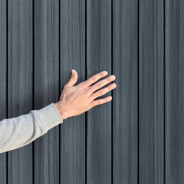 Gartenhaus Darwin Grau - Kunststoff - 185 x 205 x 126 cm