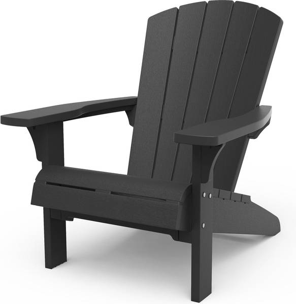 Loungeset Troy Adirondack 3-teilig Grau - Kunststoff - 80 x 97 x 85 cm